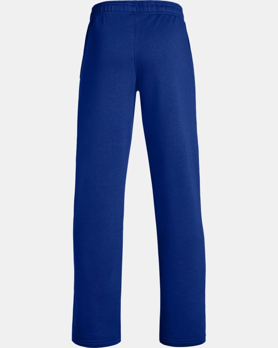Boys' UA Hustle Fleece Pants, Blue, pdpMainDesktop image number 1